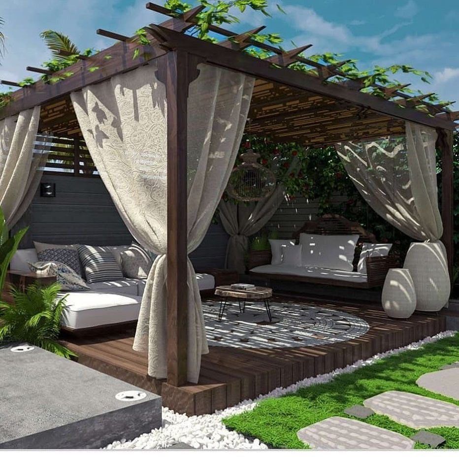 تركيب برجولات حدائق مودرن